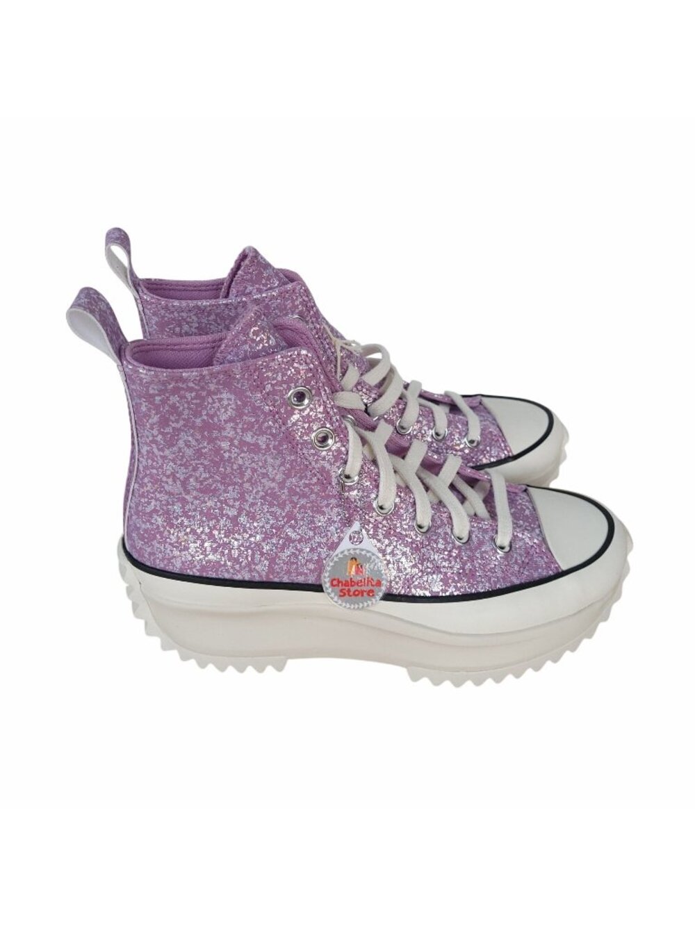 ✨Converse Run Star Hike Platform Hi 7.5 Men Shoes Sneaker Glitter Purple A10096C